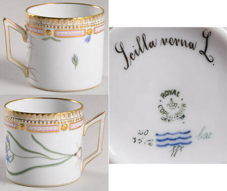 Flora Danica (1790 To 1960) Chocolate Cup-Scilla verna L.