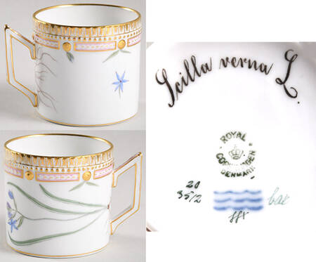 Flora Danica (1790 To 1960) Chocolate Cup-Scilla verna L.