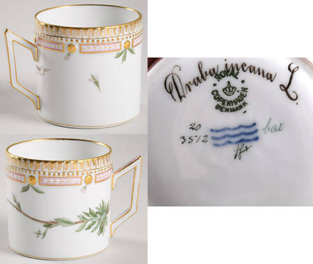 Flora Danica (1790 To 1960) Chocolate Cup-Draba incana L.