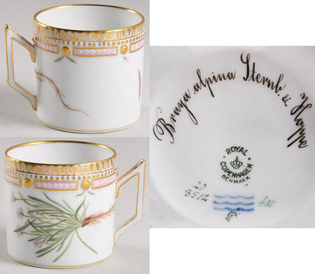 Flora Danica (1790 To 1960) Chocolate Cup-Braya alpina Sternb. & Hoppe