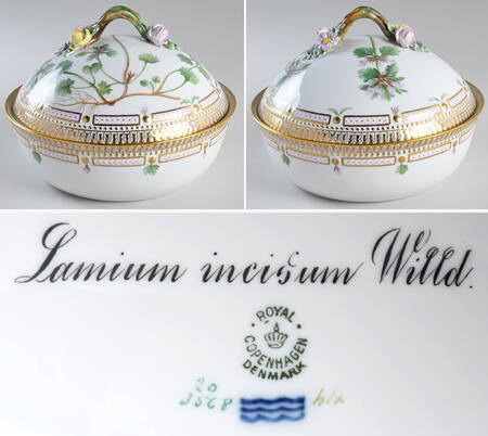 Flora Danica (1790 To 1960) Round Covered Vegetable-Lamium Incisum Wild