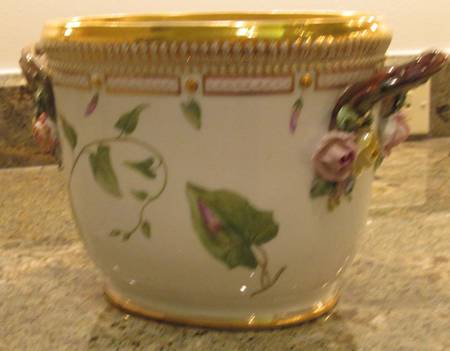 Flora Danica (1790 To 1960) Oval Wine Cooler/Cache Pot-Convolvulus sepium L B