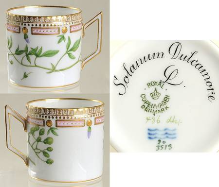 Flora Danica (1790 To 1960) Chocolate Cup-Solanum Dulcamore