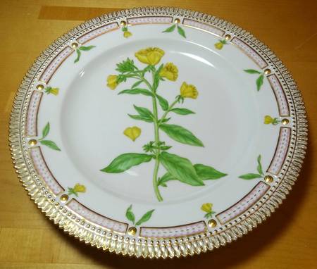 Flora Danica (1790 To 1960) Dinner Plate-Oenothera biennis L.
