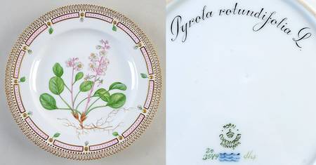 Flora Danica (1790 To 1960) Dinner Plate-Pyrola rotundifolia L.