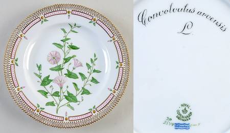 Flora Danica (1790 To 1960) Dinner Plate-Convoloulus arvensis L.