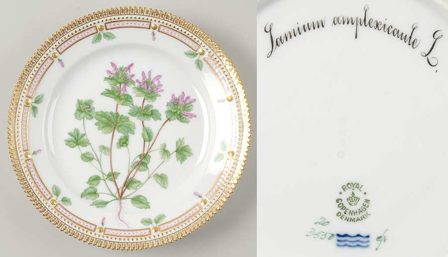 Flora Danica (1790 To 1960) Luncheon Plate-Lamium amplexicaule L