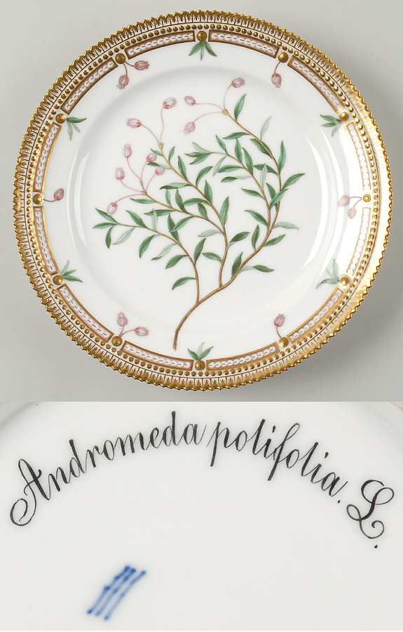 Flora Danica (1790 To 1960) Luncheon Plate-Andromeda polifolia L