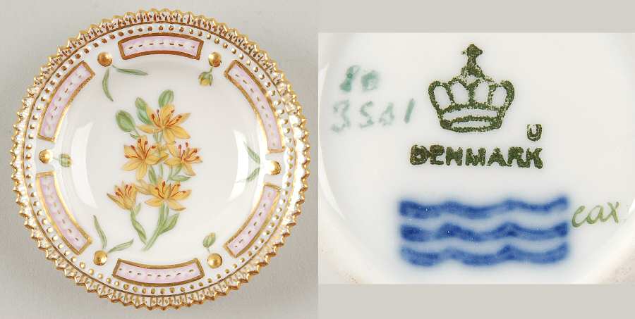 Flora Danica (1790 To 1960) Butter Pat