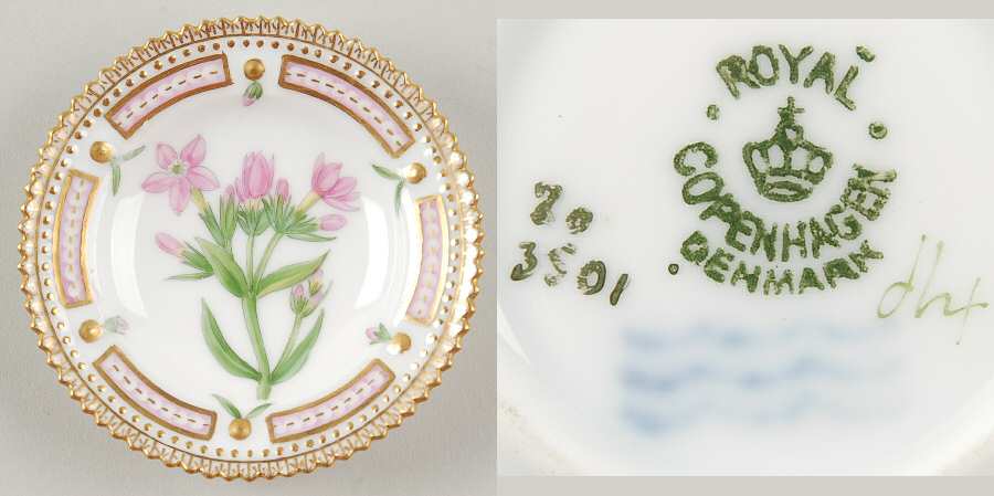 Flora Danica (1790 To 1960) Butter Pat