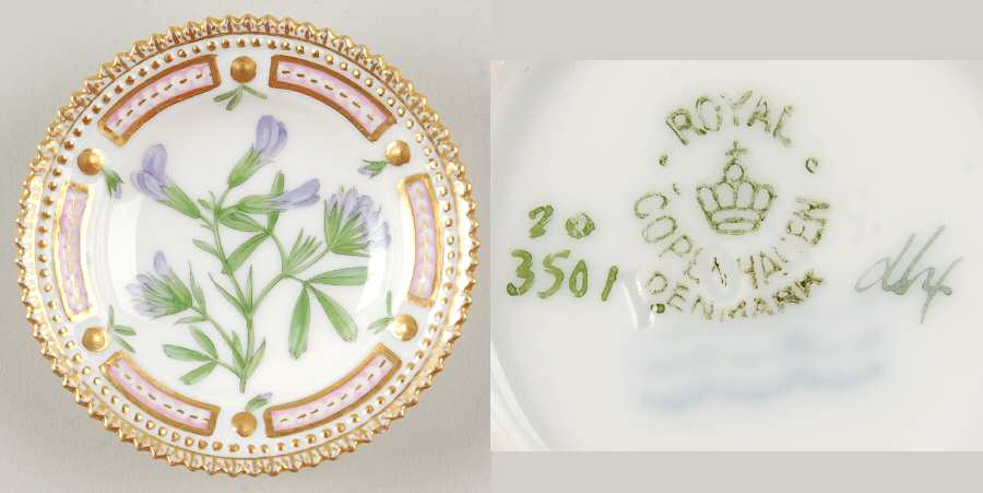 Flora Danica (1790 To 1960) Butter Pat