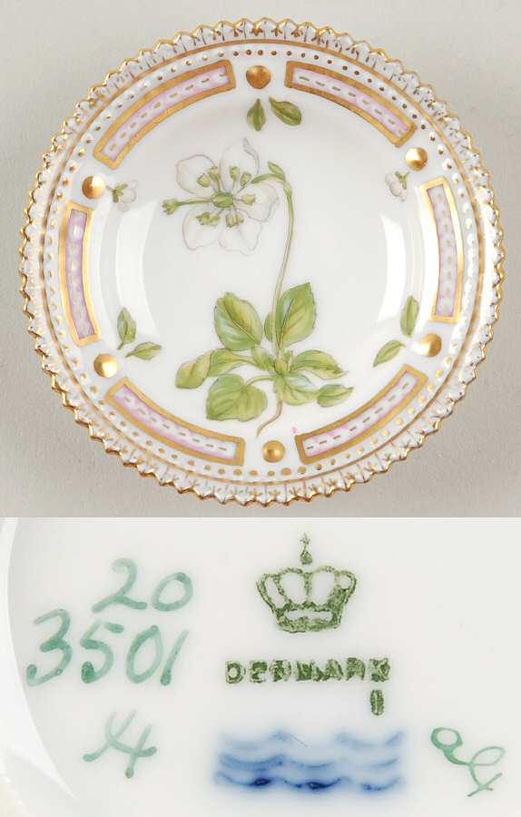 Flora Danica (1790 To 1960) Butter Pat