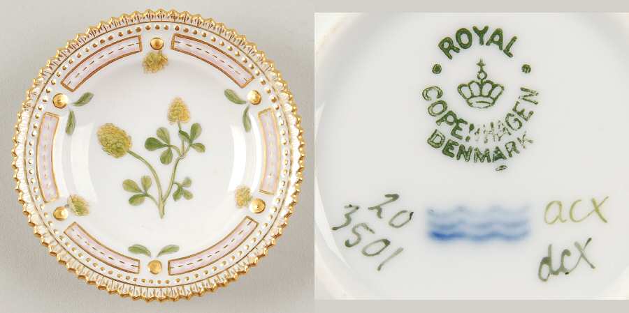 Flora Danica (1790 To 1960) Butter Pat
