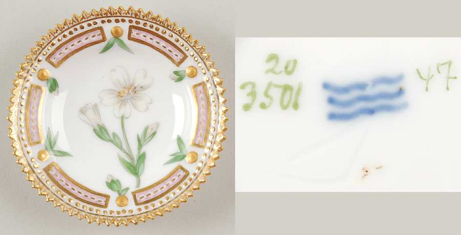Flora Danica (1790 To 1960) Butter Pat
