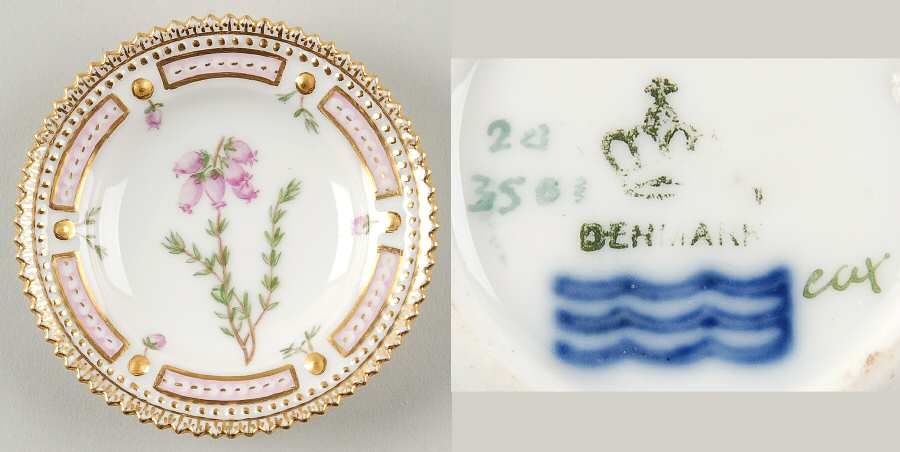 Flora Danica (1790 To 1960) Butter Pat