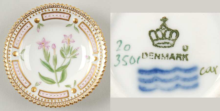 Flora Danica (1790 To 1960) Butter Pat