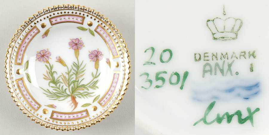 Flora Danica (1790 To 1960) Butter Pat