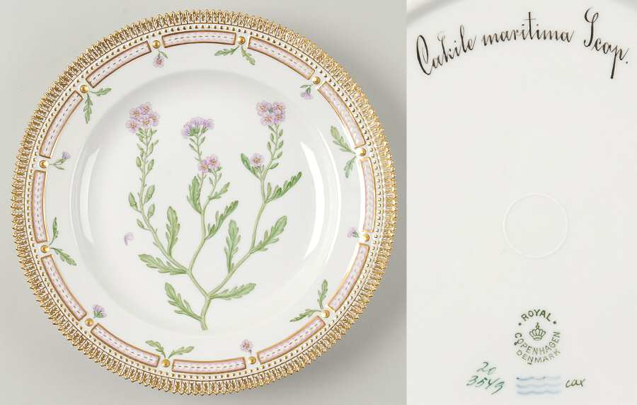 Flora Danica (1790 To 1960) Dinner Plate-Cakile maritima Scop