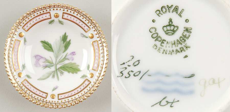 Flora Danica (1790 To 1960) Butter Pat