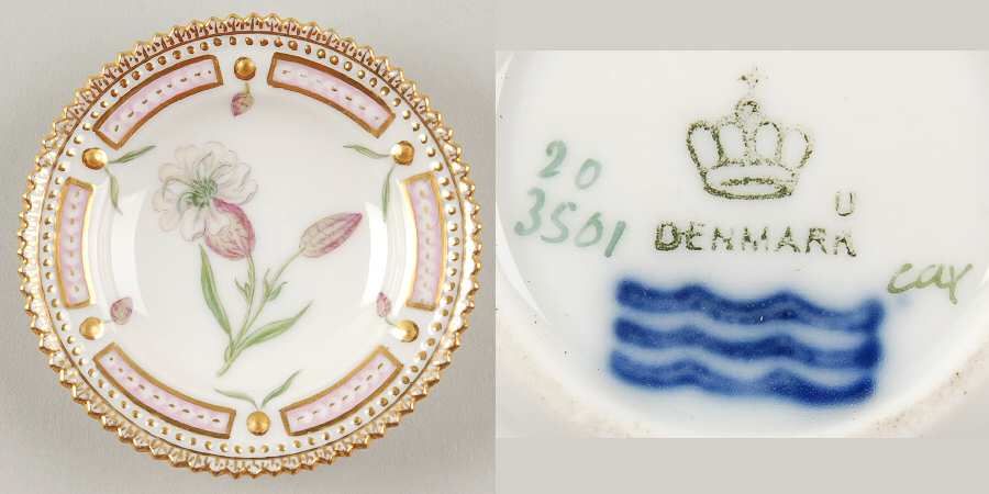 Flora Danica (1790 To 1960) Butter Pat
