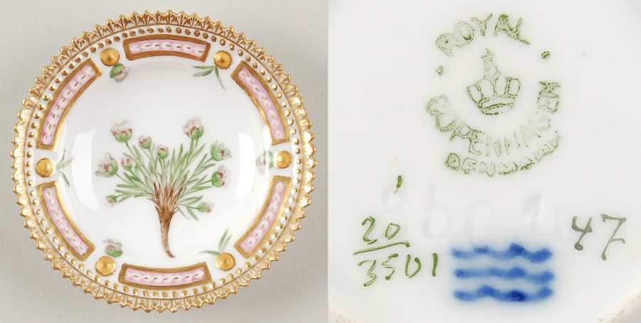 Flora Danica (1790 To 1960) Butter Pat