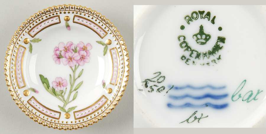 Flora Danica (1790 To 1960) Butter Pat