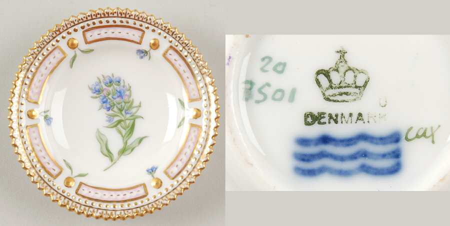 Flora Danica (1790 To 1960) Butter Pat