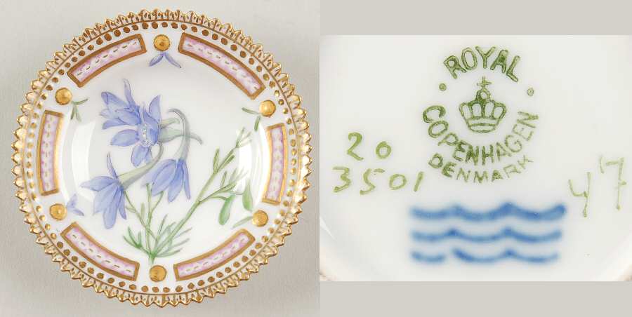 Flora Danica (1790 To 1960) Butter Pat
