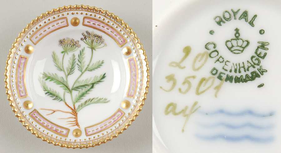 Flora Danica (1790 To 1960) Butter Pat