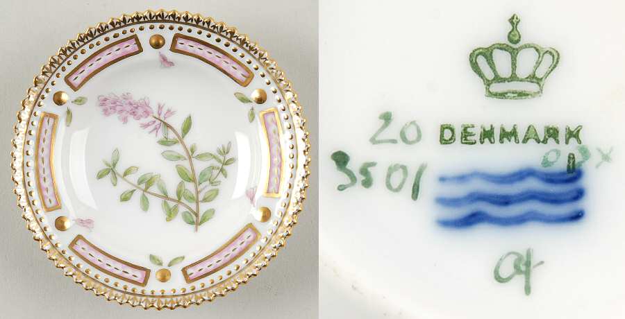 Flora Danica (1790 To 1960) Butter Pat