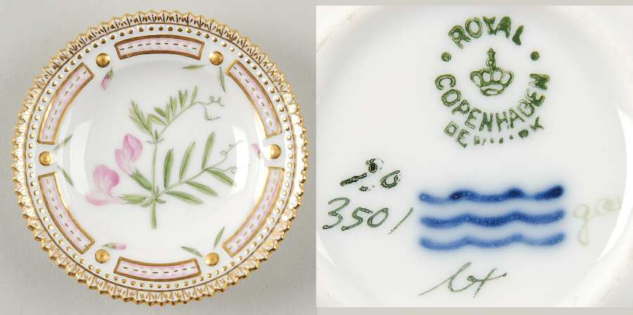 Flora Danica (1790 To 1960) Butter Pat