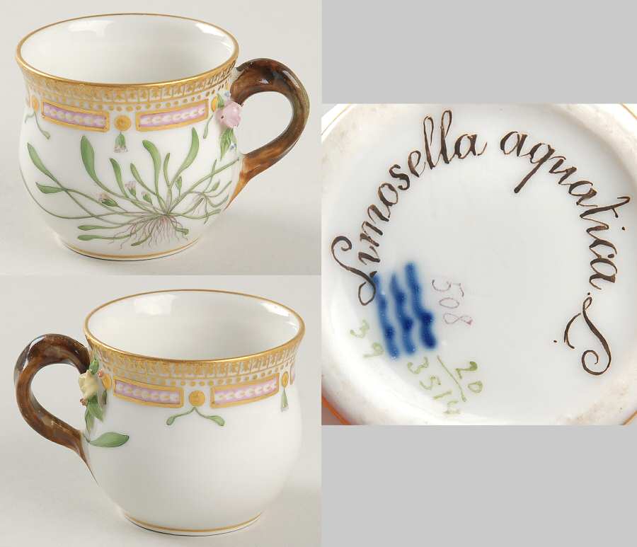 Flora Danica (1790 To 1960) Round Custard Cup-Limosella aquatica L
