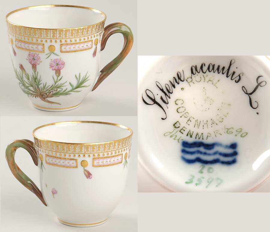 Flora Danica (1790 To 1960) Flat Cup-Silene acaulis L