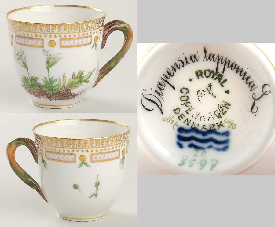 Flora Danica (1790 To 1960) Flat Cup-Diapensia lapponica L
