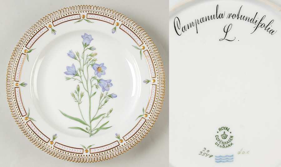 Flora Danica (1790 To 1960) Dinner Plate-Campanula rotundifolia L.