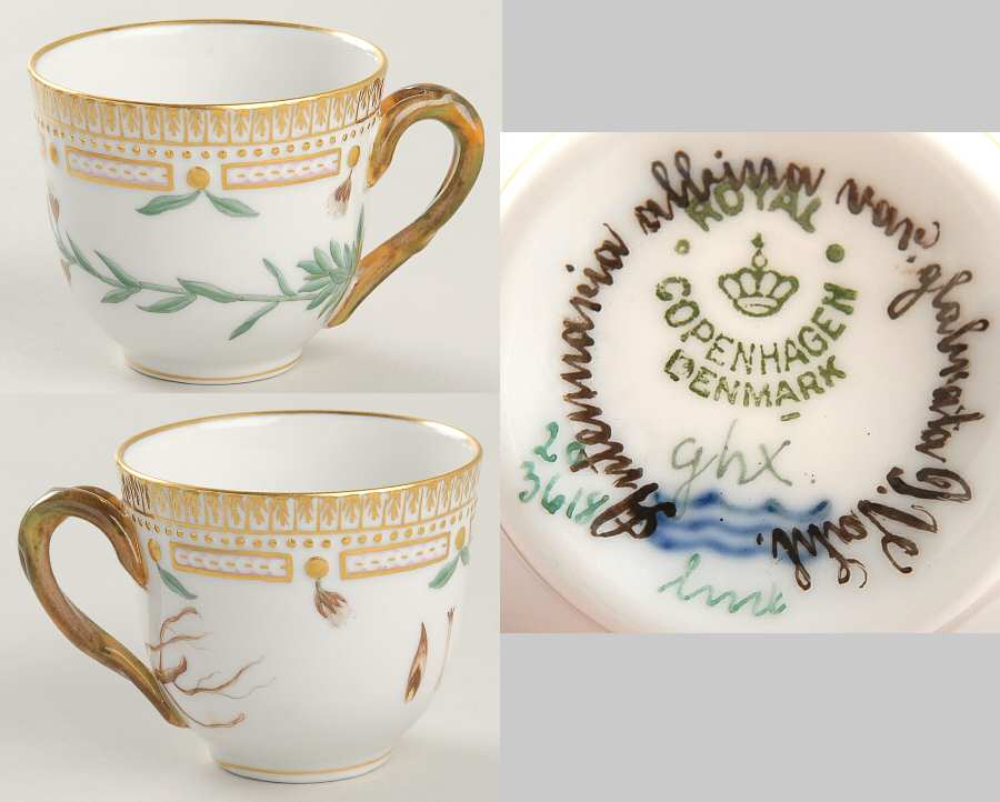 Flora Danica (1790 To 1960) Flat Demitasse Cup-Antennaria albina var gabrata J