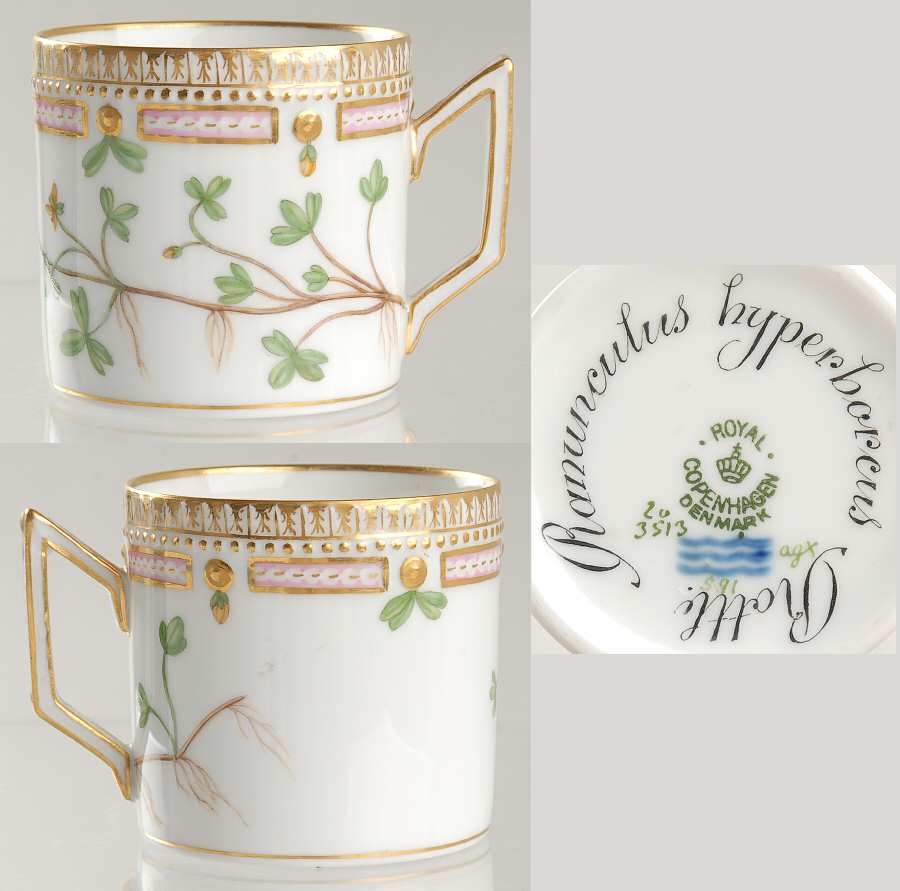 Flora Danica (1790 To 1960) Chocolate Cup-Ranunculus hyperborcus