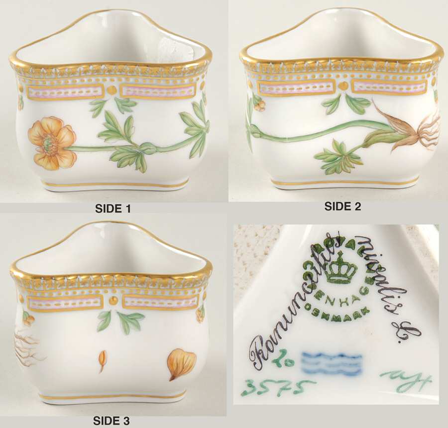 Flora Danica (1790 To 1960) Triangular Custard Cup-Ranunculus nivalis L