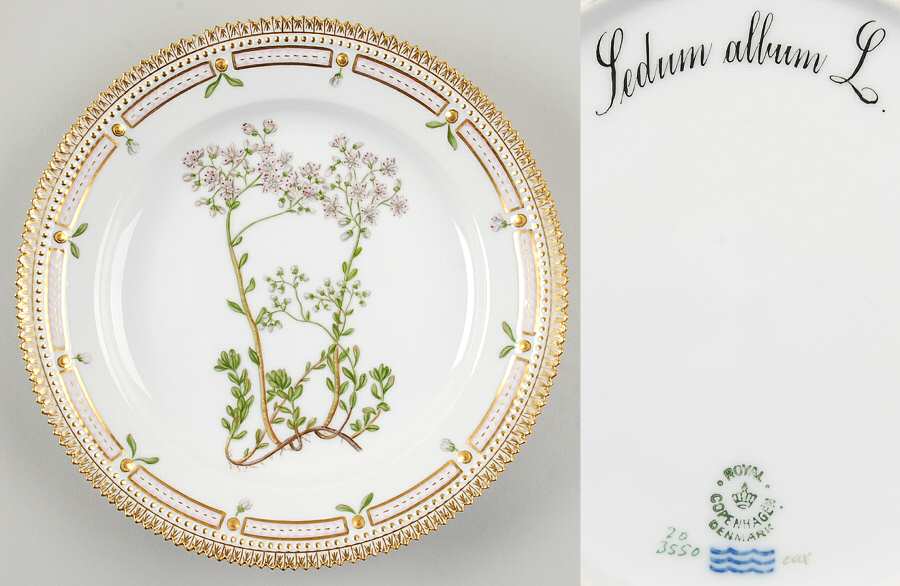Flora Danica (1790 To 1960) Luncheon Plate-Sedum album L