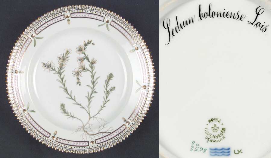 Flora Danica (1790 To 1960) Salad Plate-Sedum boloniense Lois