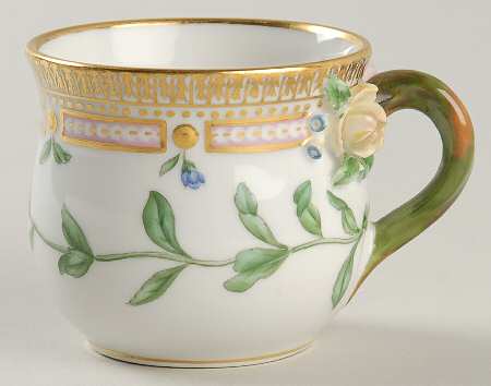 Flora Danica (1790 To 1960) Round Custard Cup-Veronica alpina L.