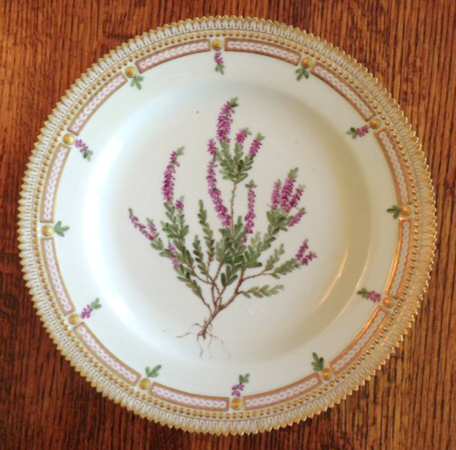 Flora Danica (1790 To 1960) Dinner Plate-Calluna vulgaris Salisb