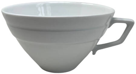 Saturne White Flat Cup