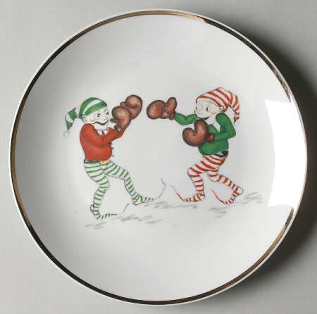 Naughty Elf Salad Plate