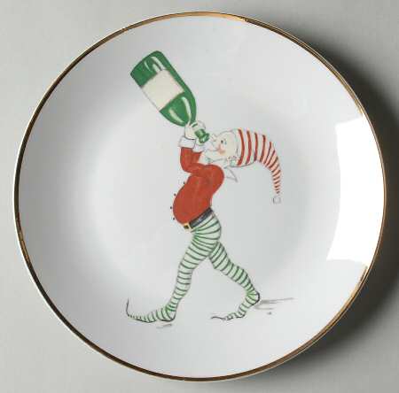 Naughty Elf Salad Plate