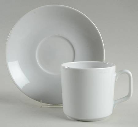R6L23 Flat Cup & Saucer Set