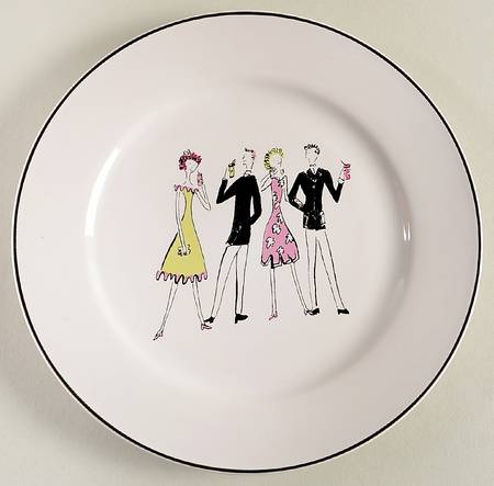 A Woman's Work Is Never Done Salad Plate