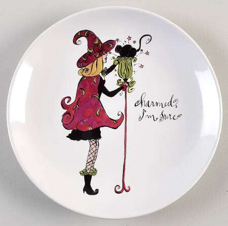 Glamour Witches Salad Plate