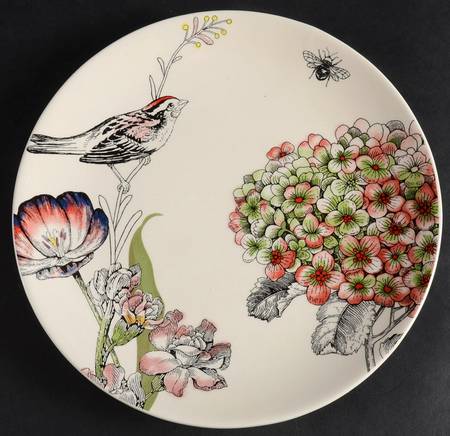 Edie Rose Hydrangea Collection Salad Plate by Rachel Bilson