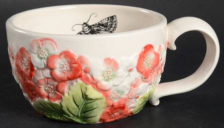 Edie Rose Hydrangea Collection Cappuccino Mug